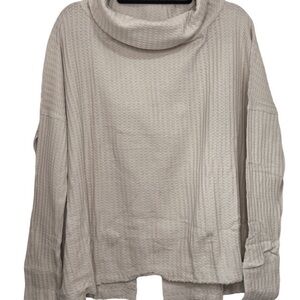 New without tag Free People Juicy Long Sleeve Mock Neck Top in Stone Cold